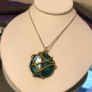 Turquoise Aqua Blue Blown Glass